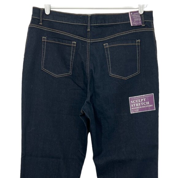 NWT Gloria Vanderbilt Women Amanda Slim Tapered Leg Classic Rise Navy Jeans 18 - Picture 4 of 9
